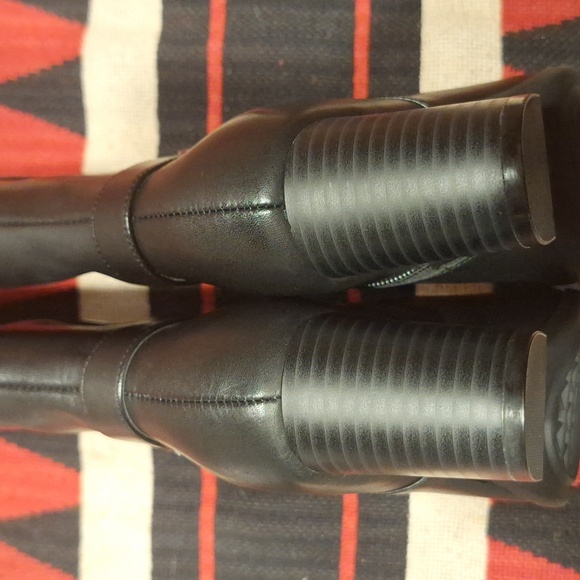 Giani Bernini  Adonnys Memory Foam Knee High Dress Boots Black Leather size 6M - Picture 5 of 10